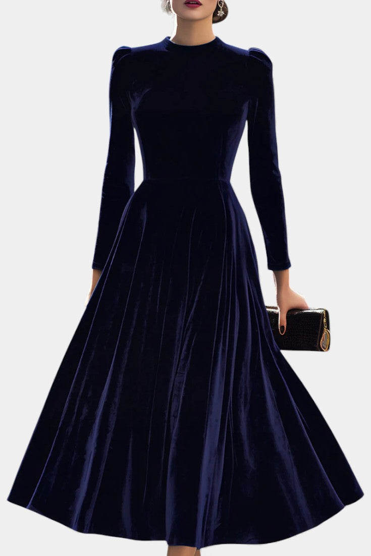 navy velvet midi dress Zéliane Opulent Blue – Grace and Anna Do Not Bleach FUFU&GAGA 5-Drawers White Makeup Colour:Perennial plp-14710
