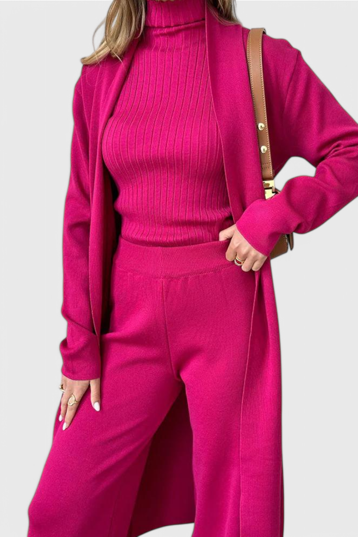 Mahalia 3-Piece Soft Knit Ensemble with Chic Design