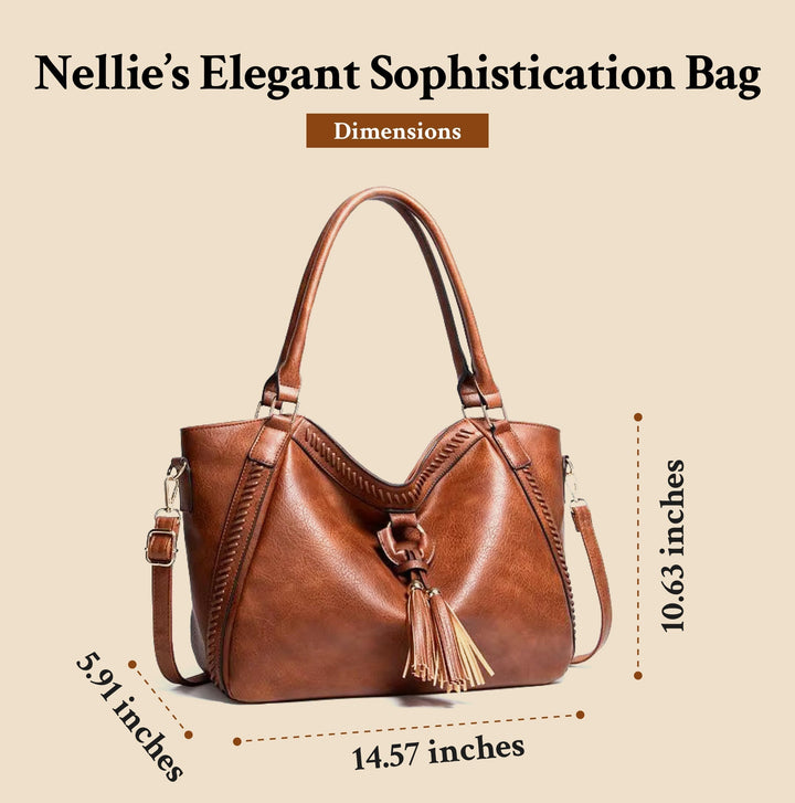 Nellie’s Chic Leather Shoulder Bag | Elegant Sophistication