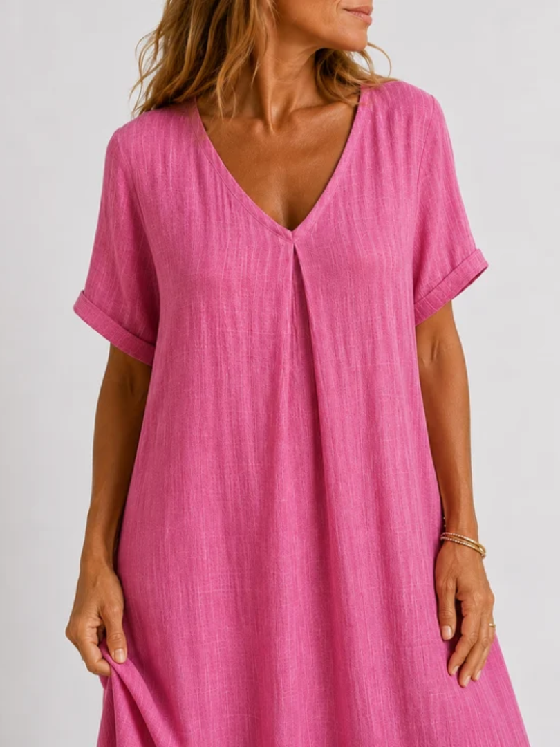 Viola | Relaxed V-Neck Maxi Dress