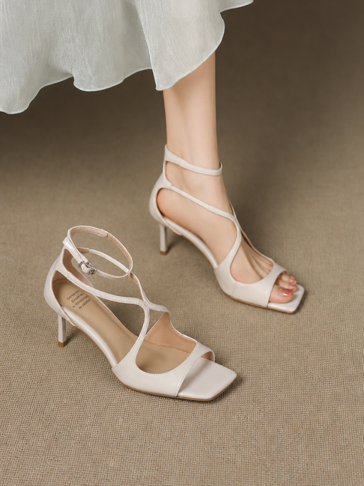 Christine Genuine Leather Heels
