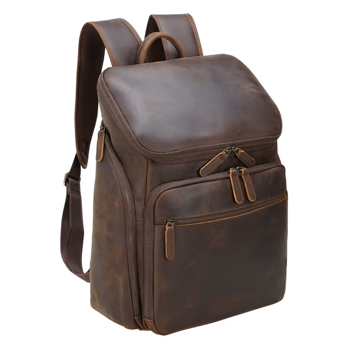 Nicholas - Men's Retro Leather Laptop Backpack