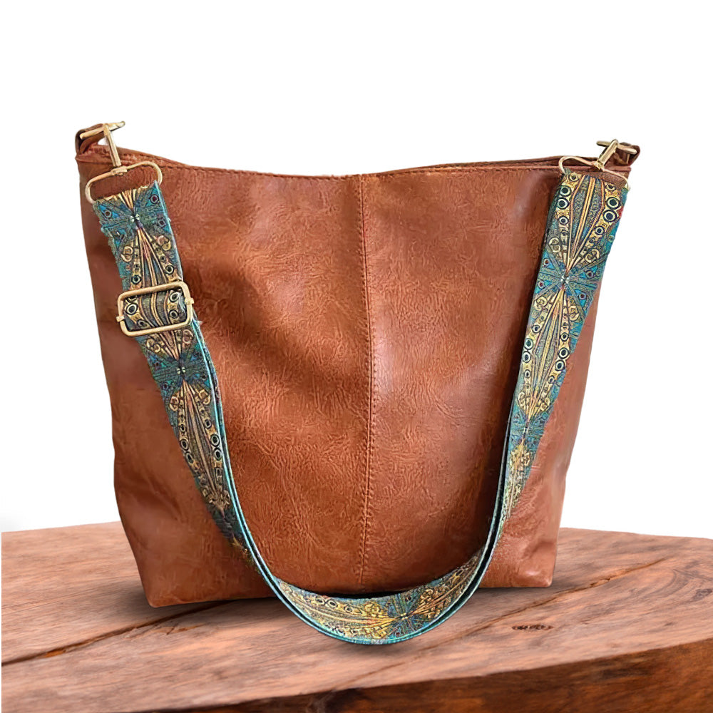 Chelsey's Timeless Elegance | Leather Shoulder Bag