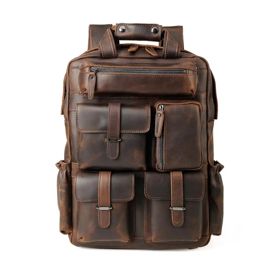 Kevin - Premium Horse Leather Laptop Backpack