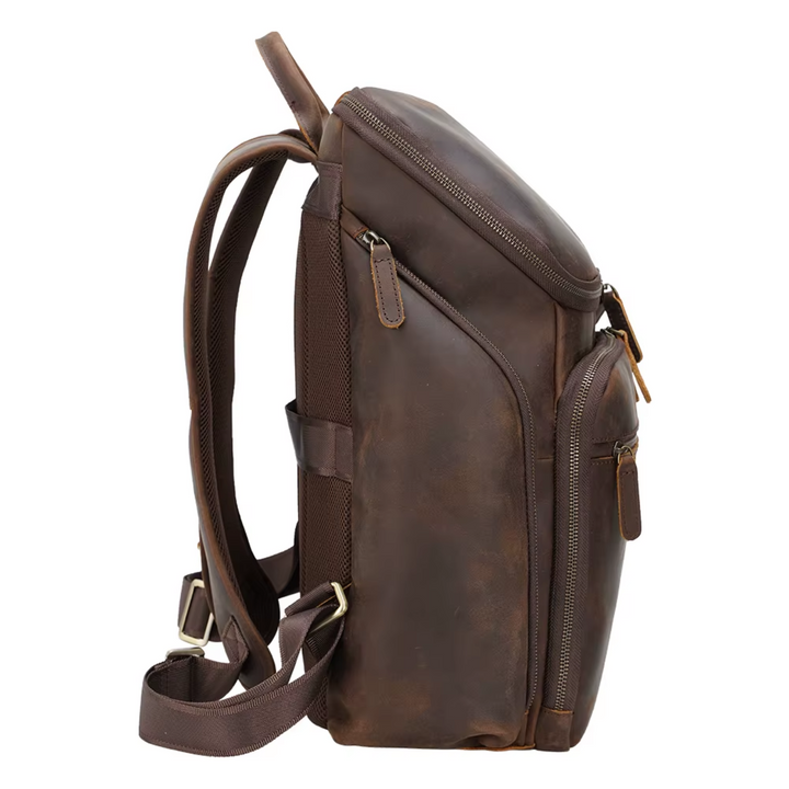 Nicholas - Men's Classic Leather Laptop Backpack