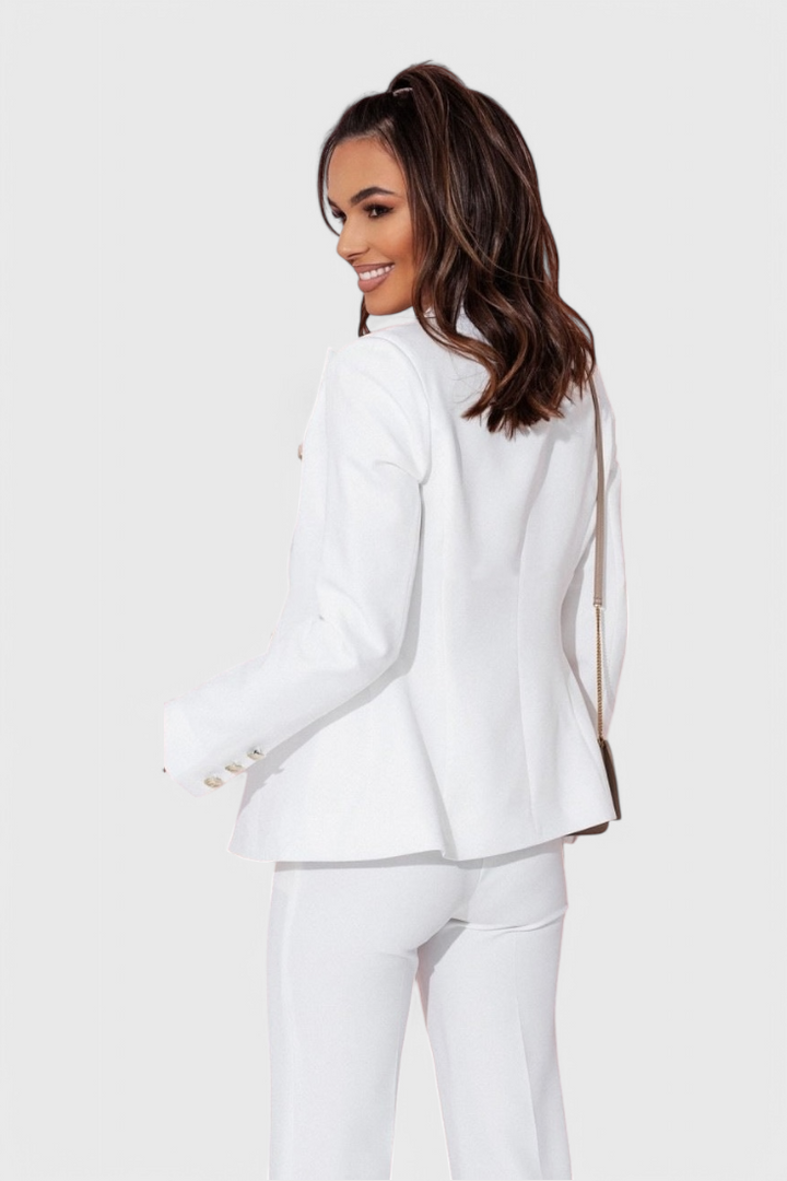 Rosalind Fitted Blazer with Slim Trousers