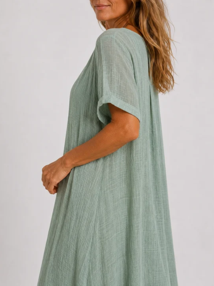 Viola | Relaxed V-Neck Maxi Dress