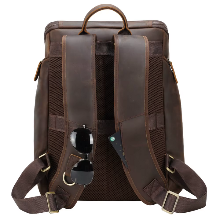 Nicholas - Men's Classic Leather Laptop Backpack