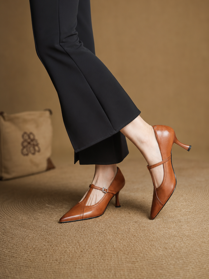 Lorena Genuine Leather Heels