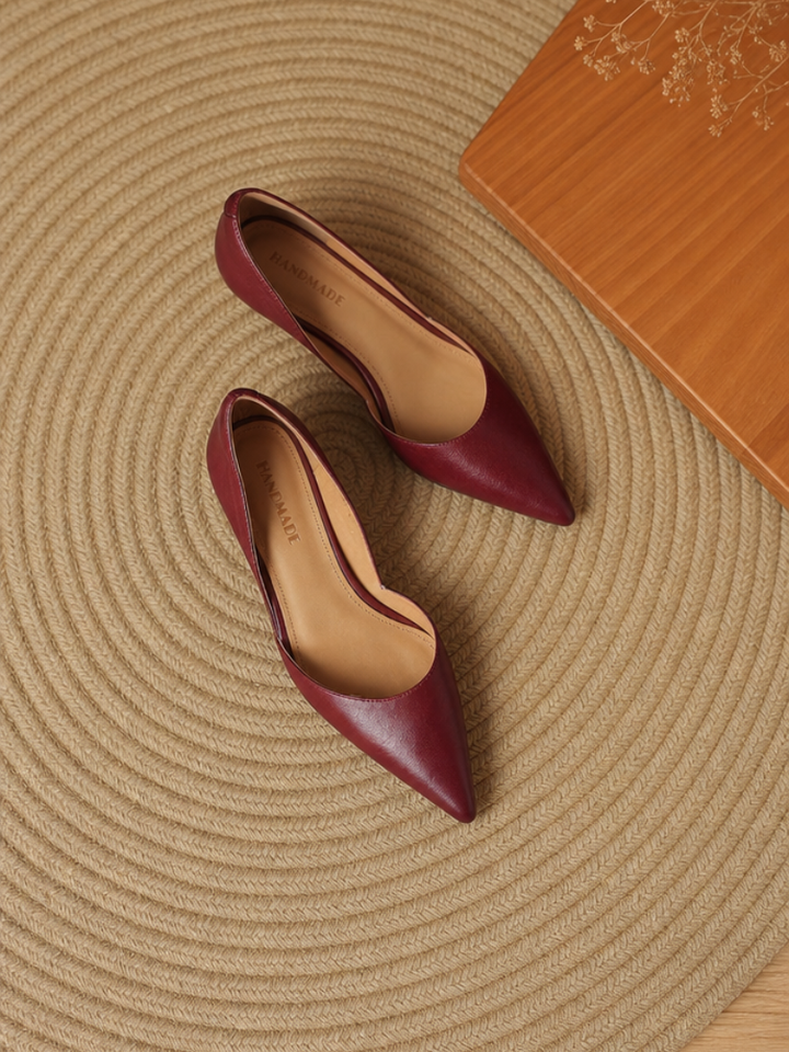 Carlen Genuine Leather Heels