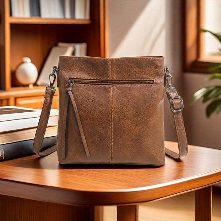 Vintage-Inspired Lena Square Crossbody Bag