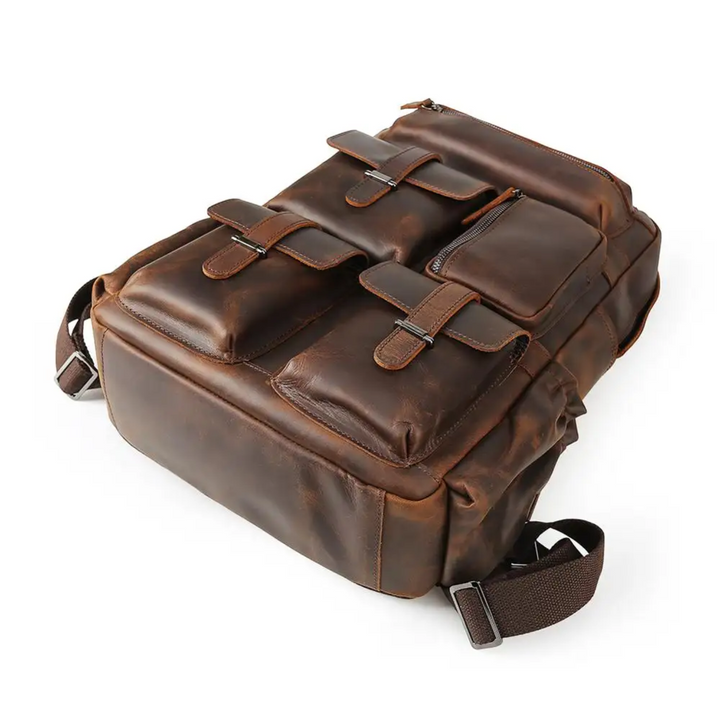 Kevin - Premium Horse Leather Laptop Backpack