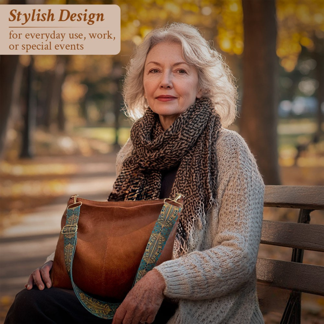 Chelsey's Timeless Elegance | Leather Shoulder Bag