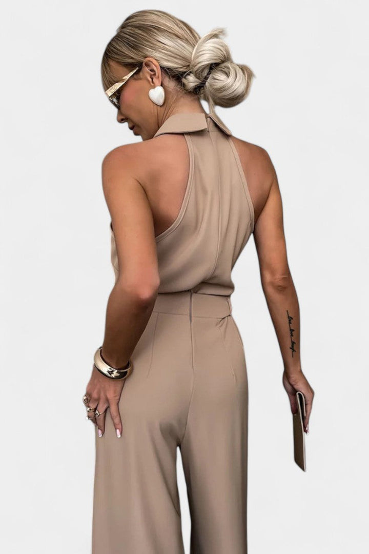 Sibyl Halter Ensemble with Flowing Silhouette