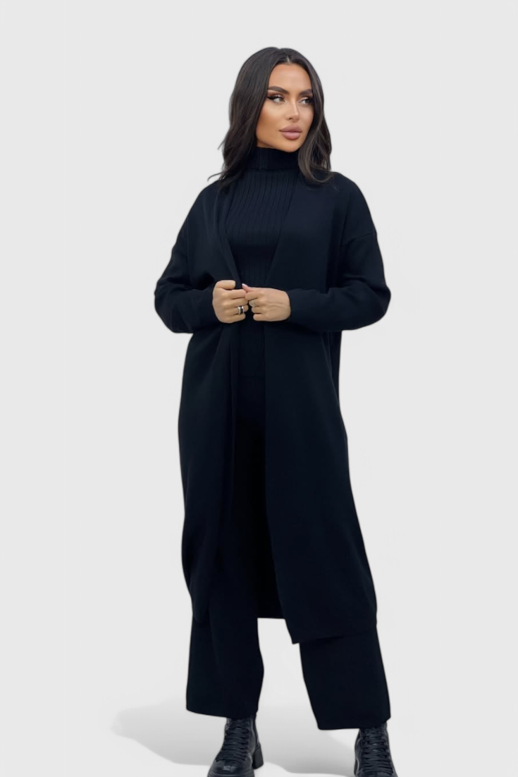 Mahalia 3-Piece Soft Knit Ensemble with Chic Design