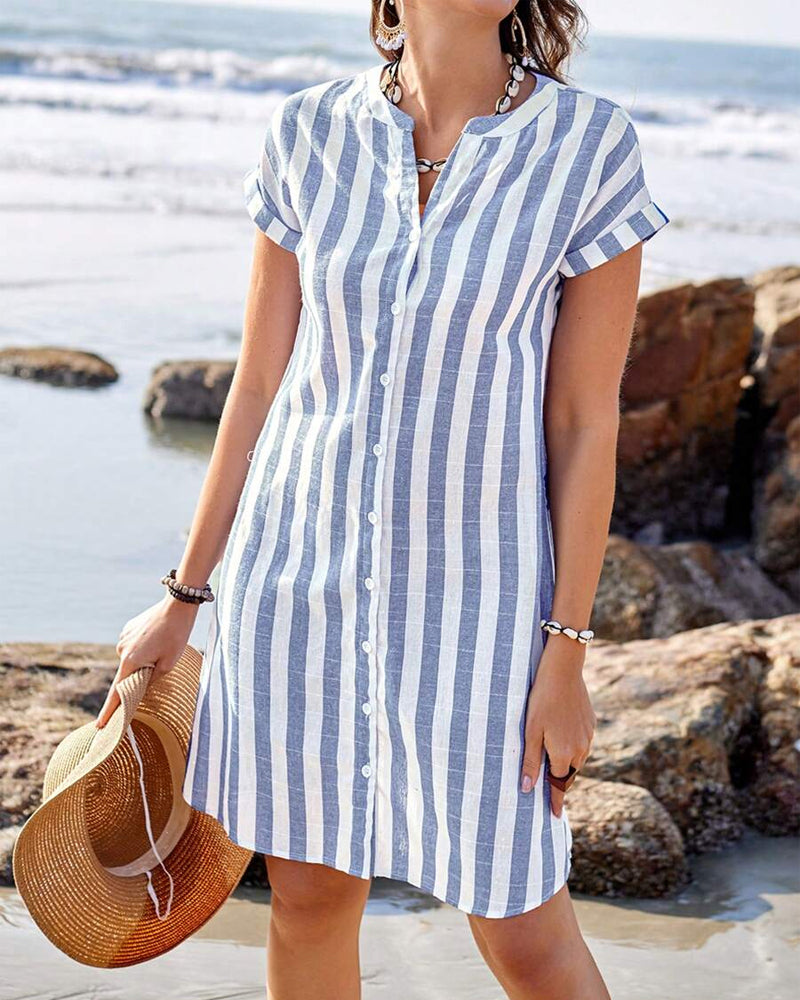 VIVIENNE | Mara - Striped Blouse Dress