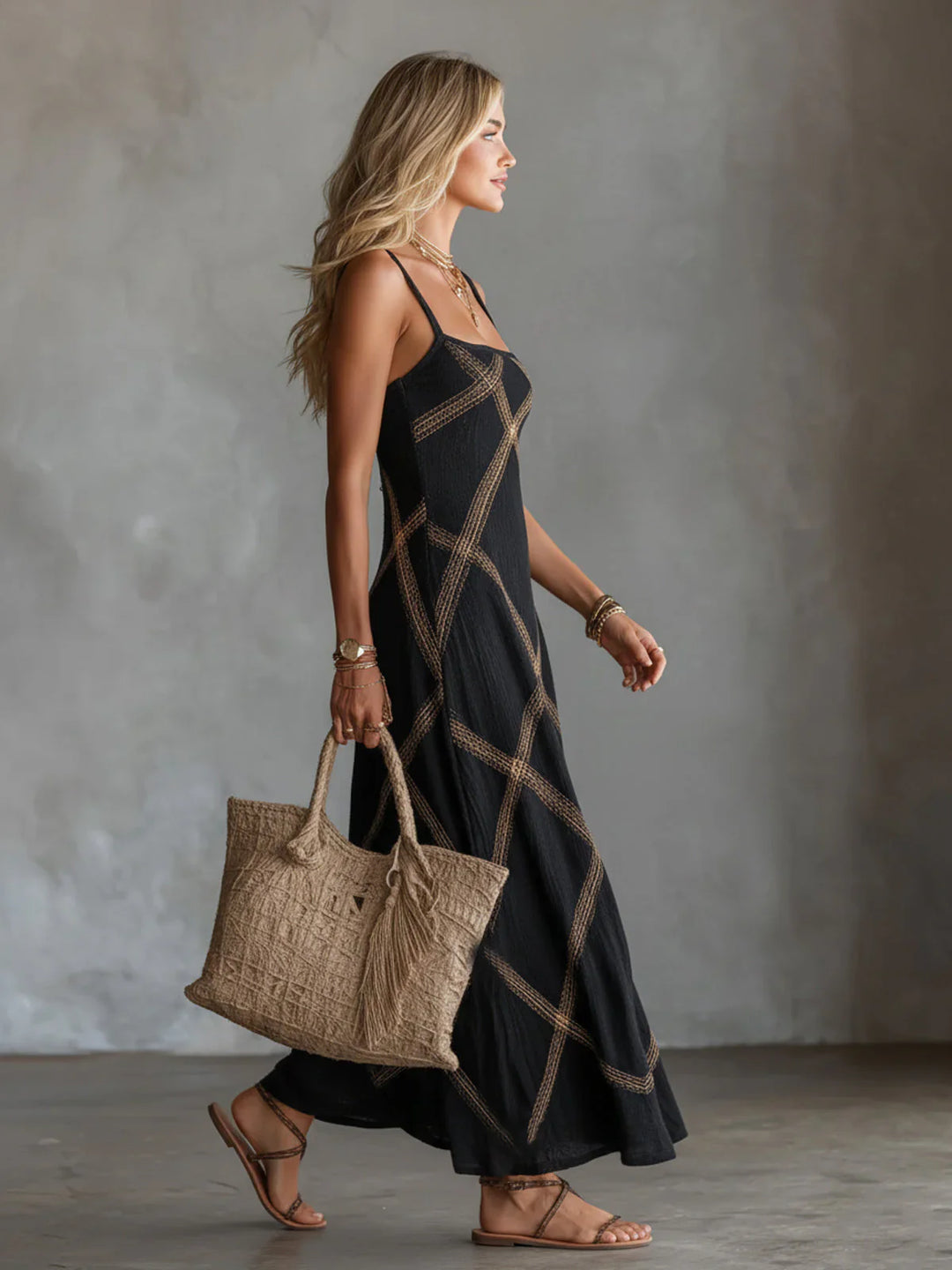 Neyra | Sleeveless Boho Maxi Dress
