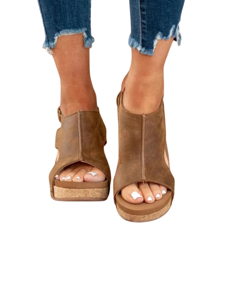 Lumina™ | Stylish Summer Platform Leather Sandals