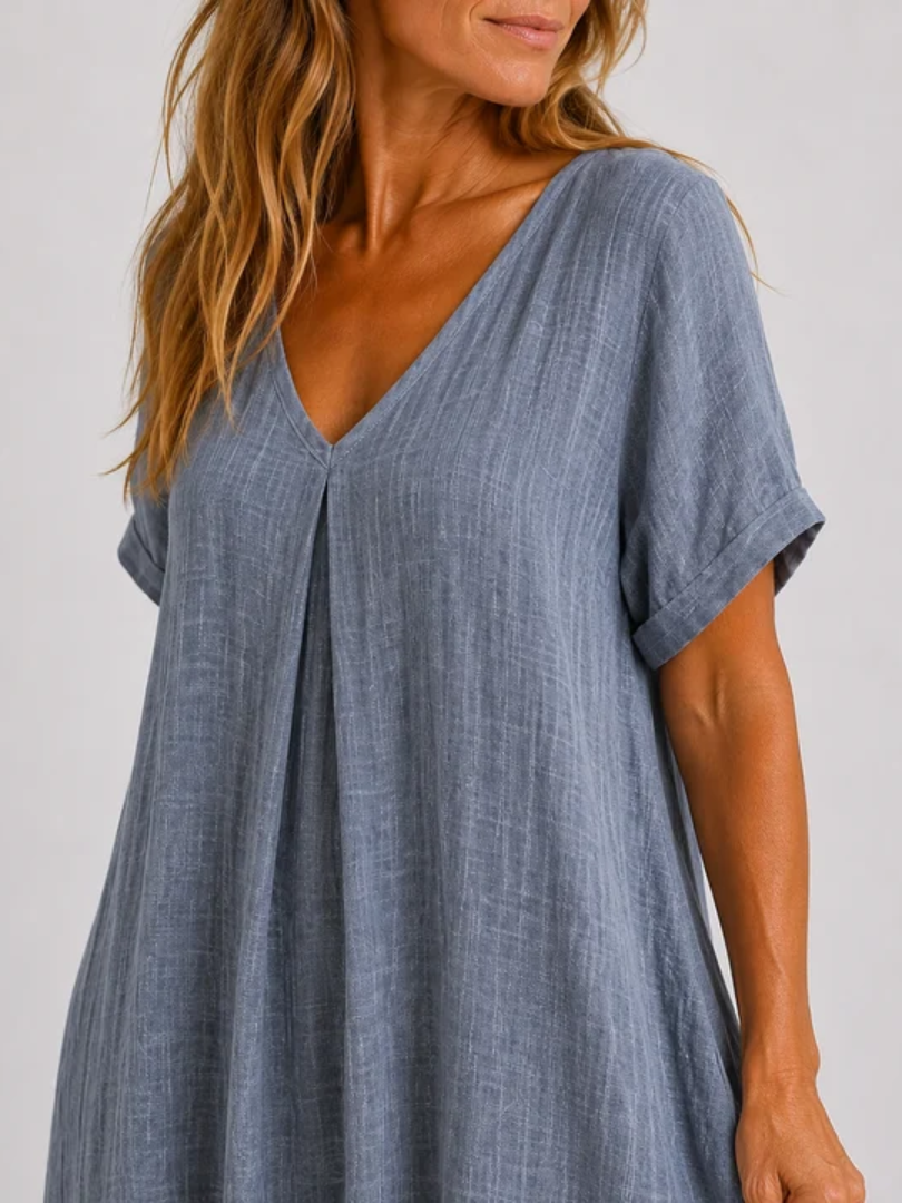 Viola | Relaxed V-Neck Maxi Dress