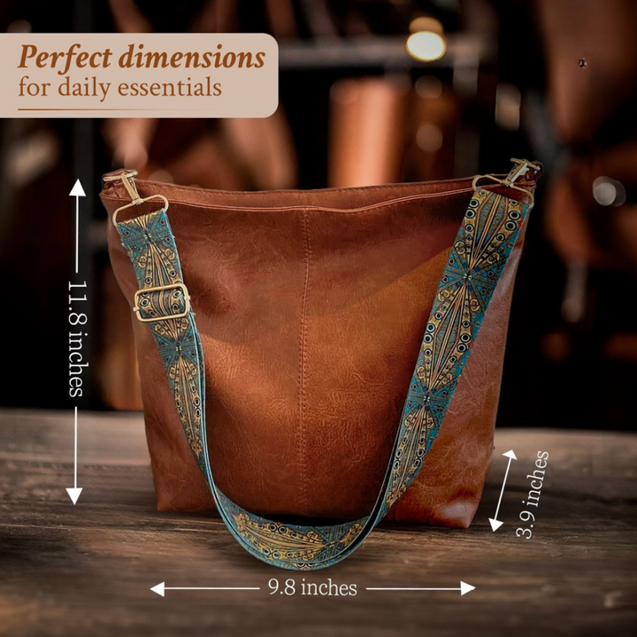 Chelsey's Timeless Elegance | Leather Shoulder Bag