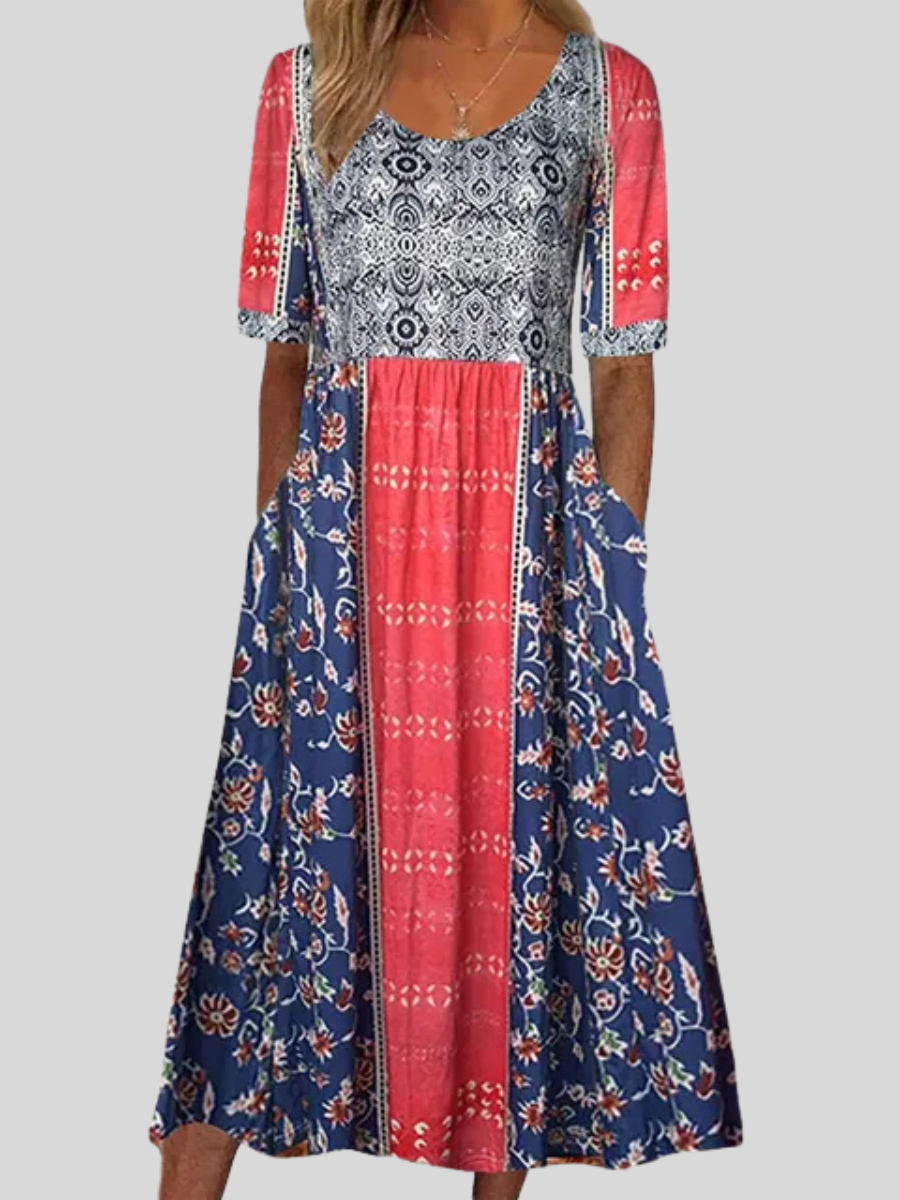 Sophie™ | Short Sleeve Loose Fit Midi