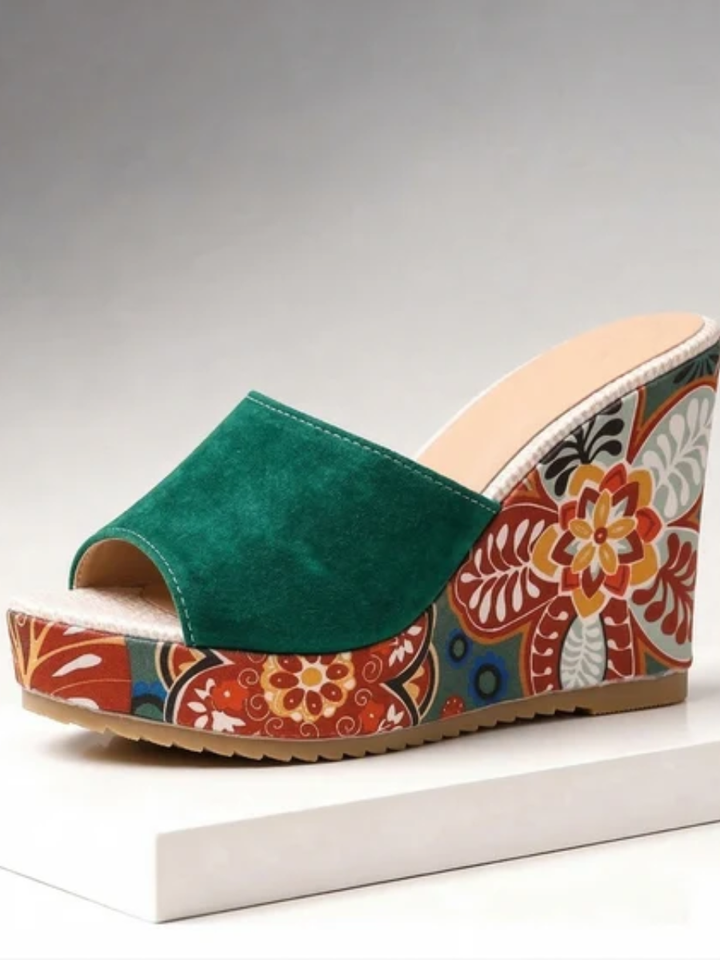 Addie™ | Stylish Bohemian Printed Wedge Sandals