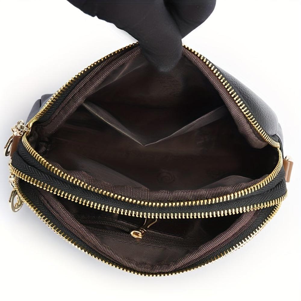 Mila Litchi Embossed Crossbody Bag (BUY 1 GET 1 FREE)