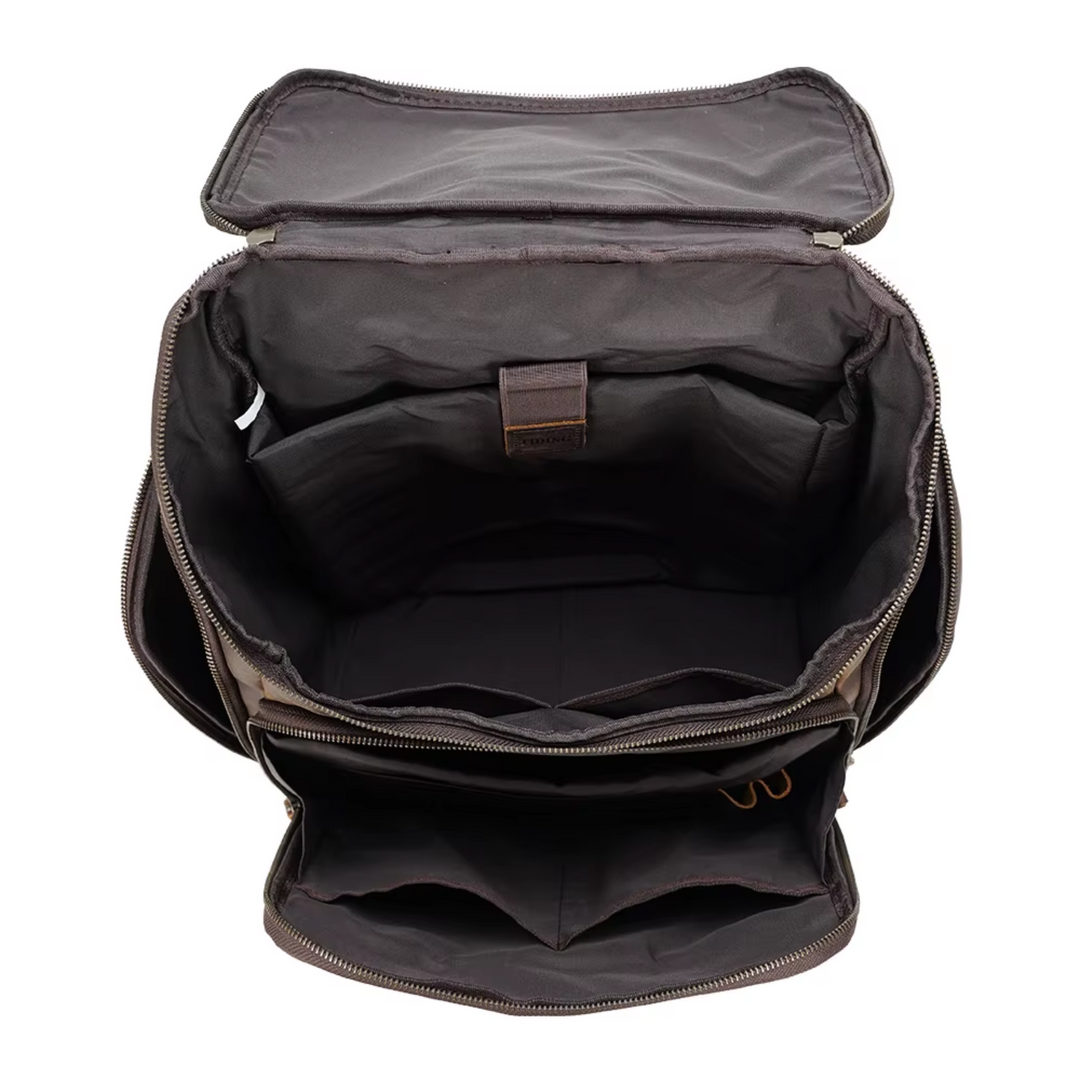 Nicholas - Men's Classic Leather Laptop Backpack