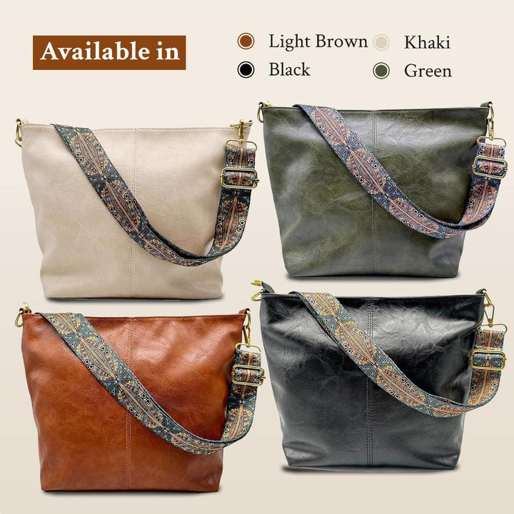 Chelsey's Timeless Elegance | Leather Shoulder Bag