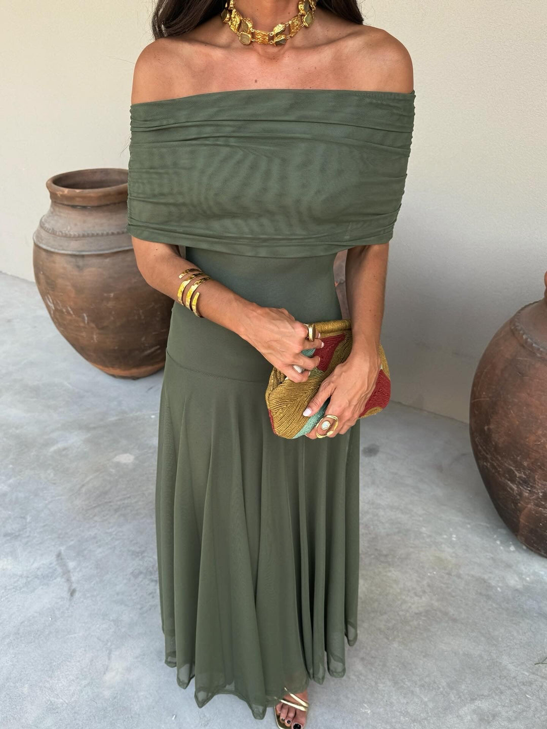 Isleen™ | Elegant Simba dress in silk tulle