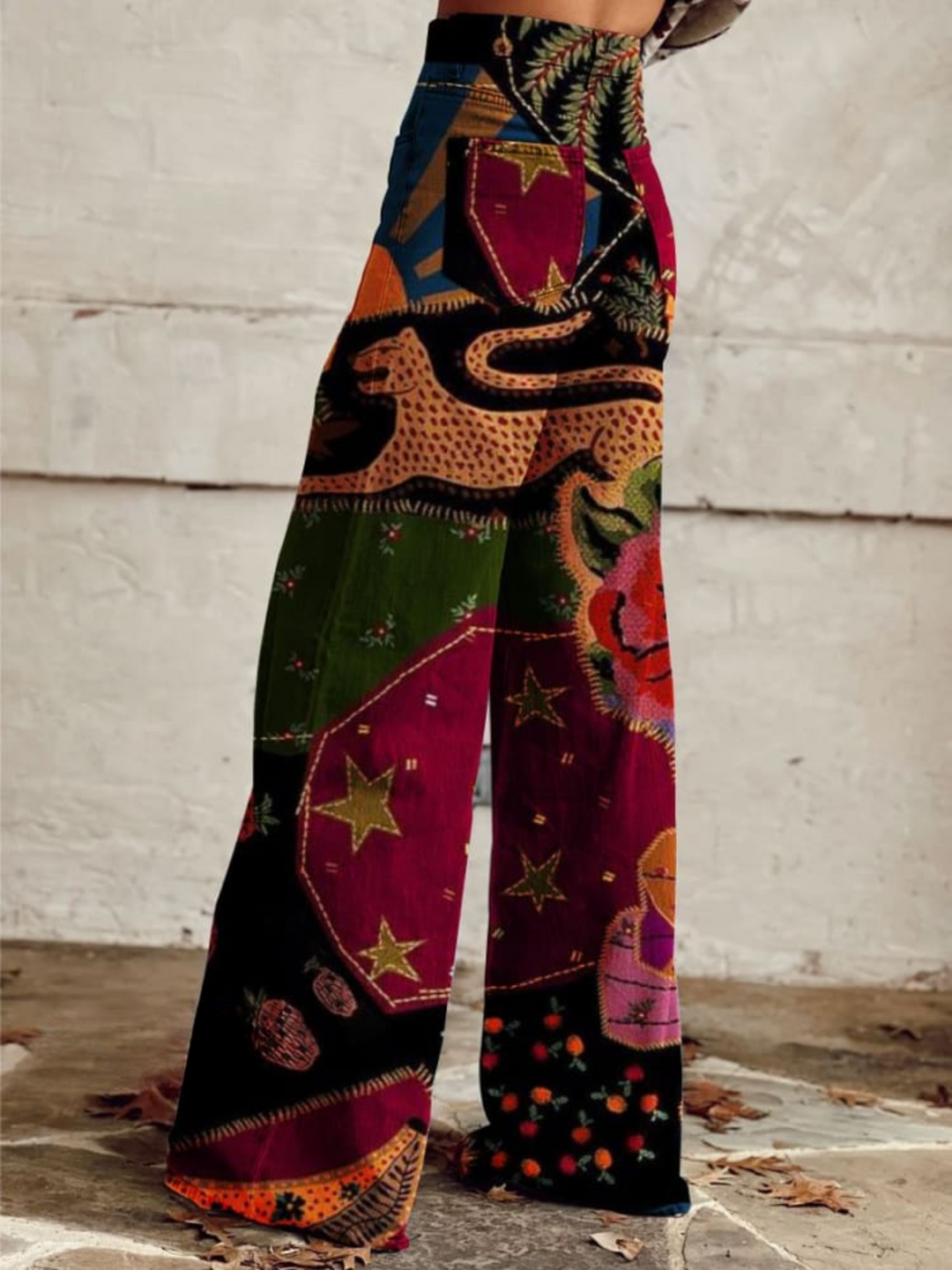 Tahlia | Bohemian Midnight Garden Trousers