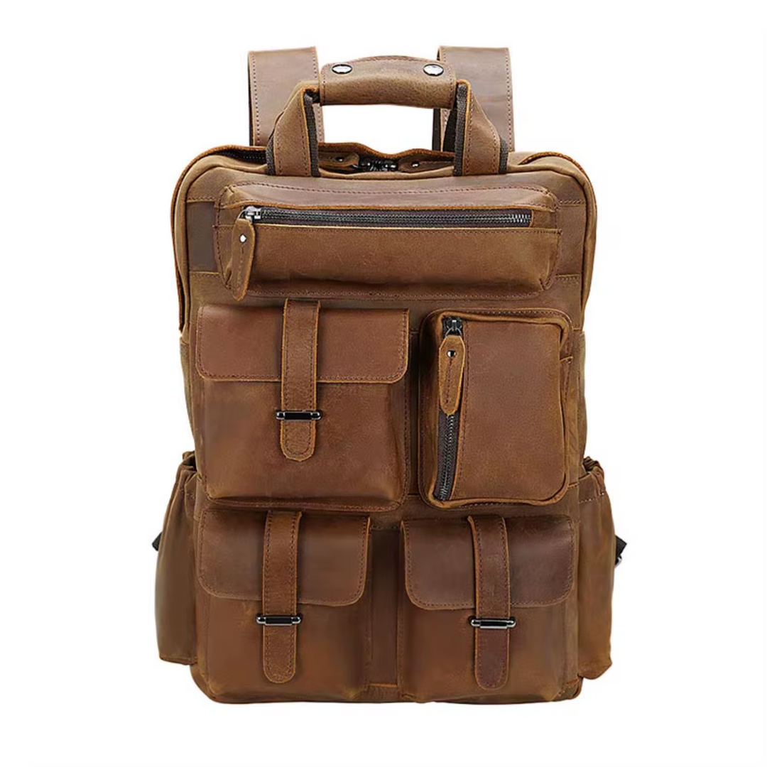 Kevin - Premium Horse Leather Laptop Backpack