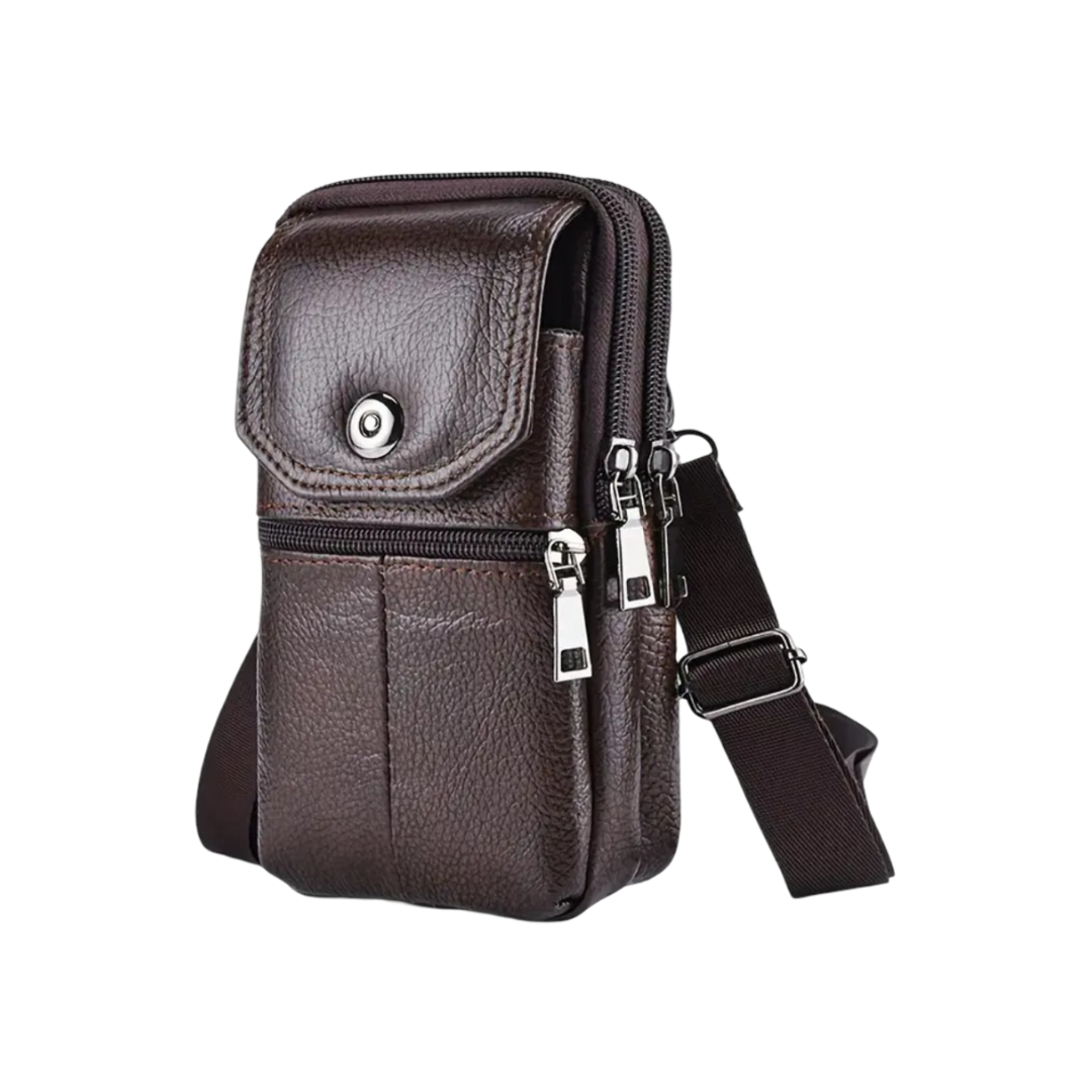 Robert - Sleek Leather Crossbody Bag for Travel and Everyday Use