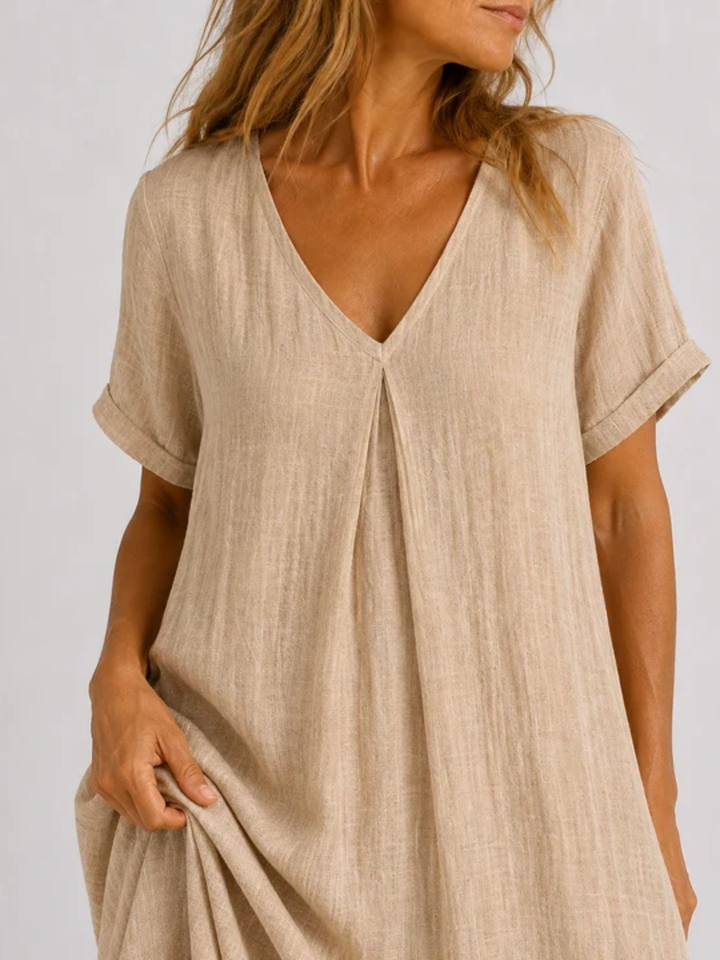 Viola | Relaxed V-Neck Maxi Dress