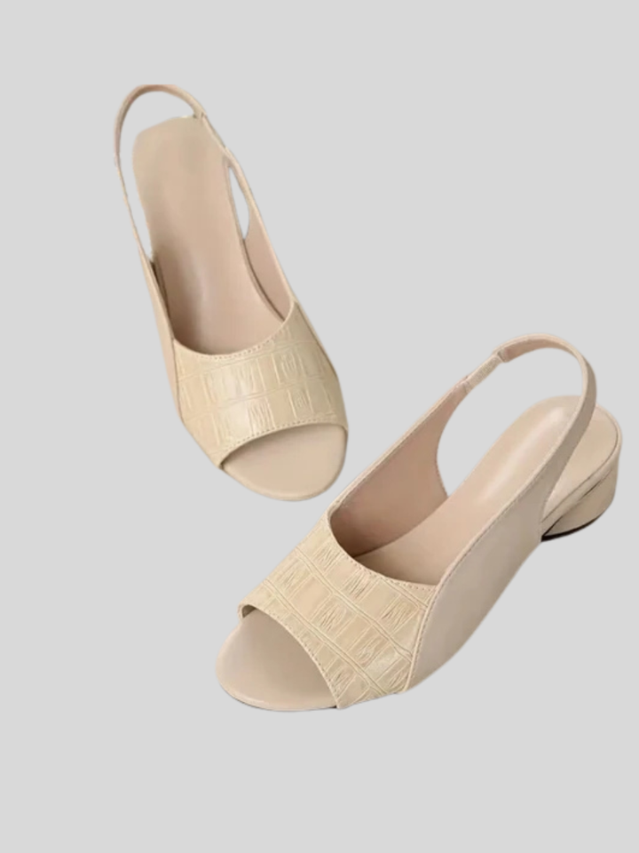 Catrina™ | Chic Color Block Low Heel Sandals