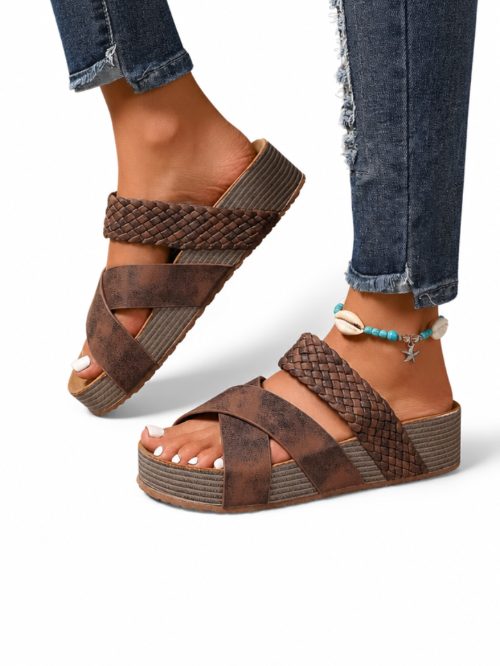 Abigail™ – Orthopedic Leather Strap Sandals