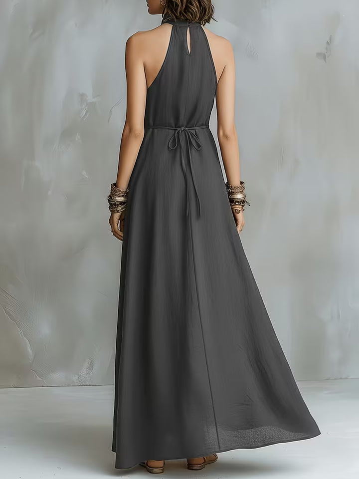 Danica™ | Elegant Halter Neck Maxi Dress