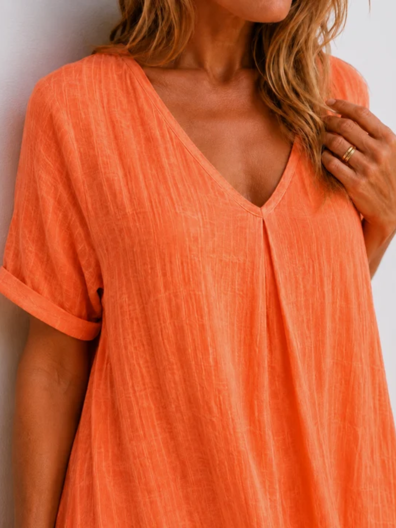 Viola | Relaxed V-Neck Maxi Dress