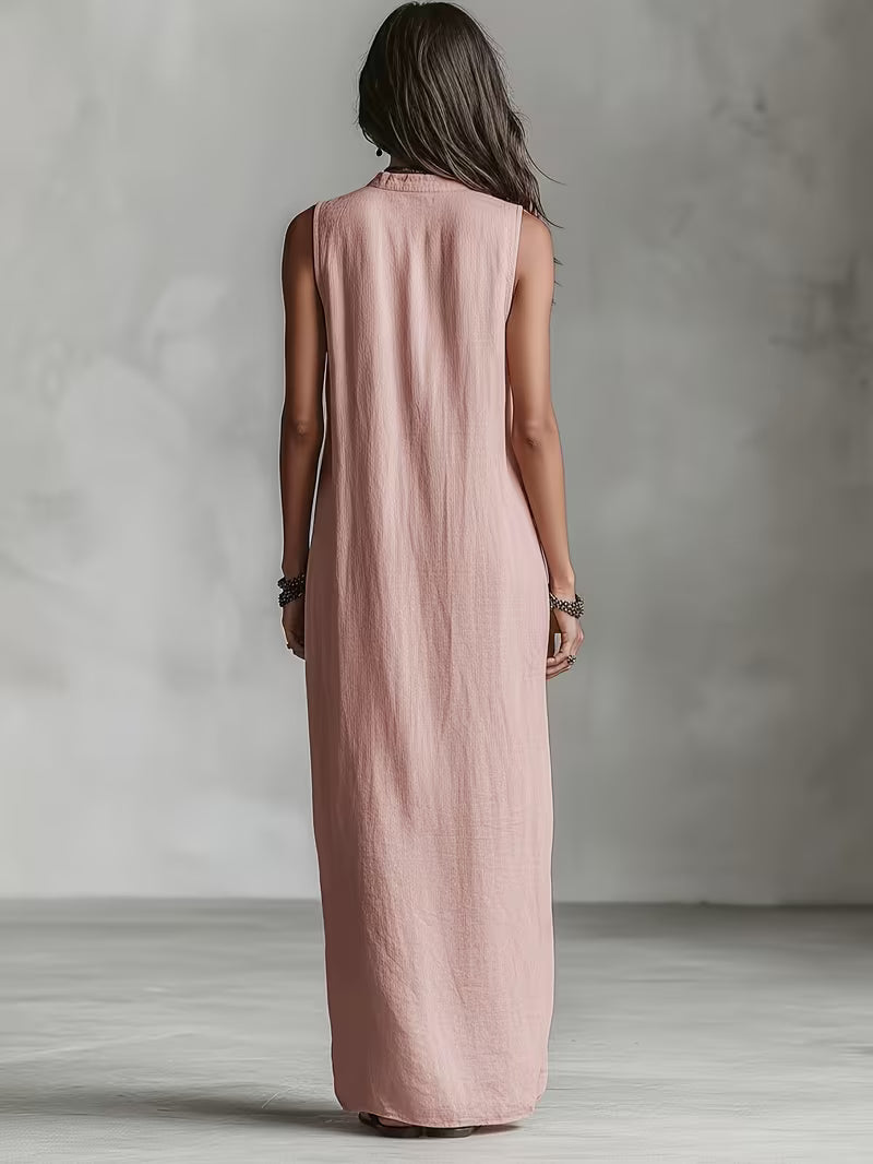 Amira™ | Elegant Summer Button Dress