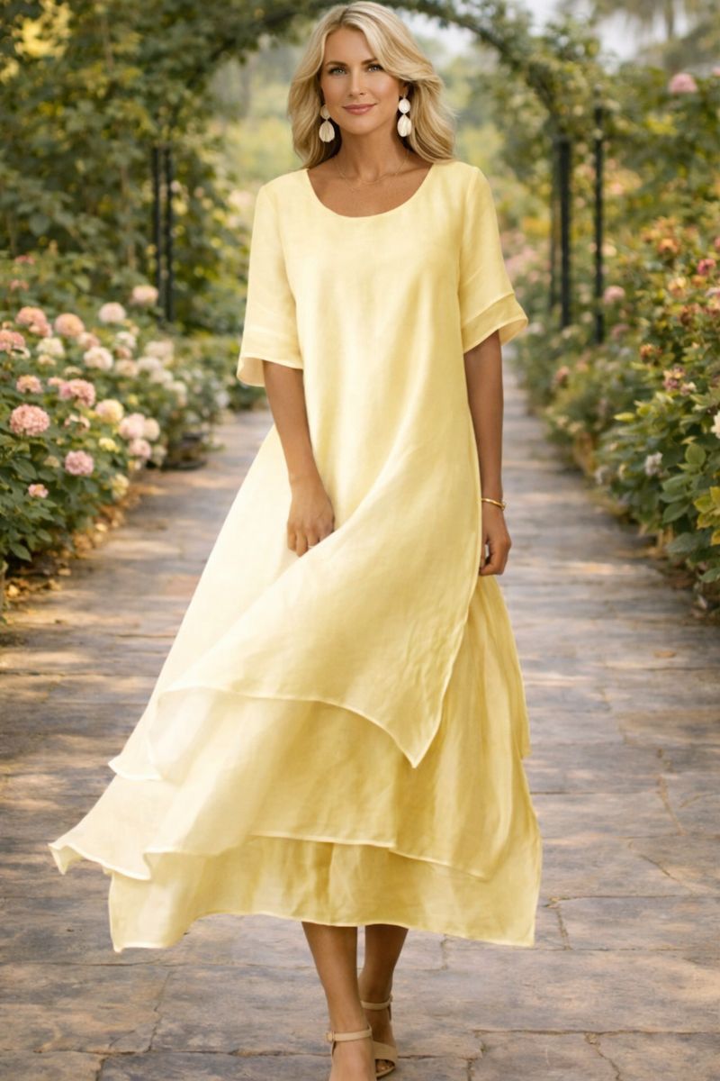 Aria Fluid Tiered Maxi Dress