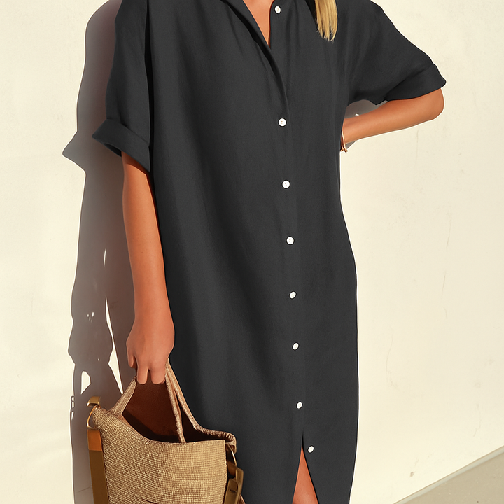 Valisse | Women's Linen Shirt Dress
