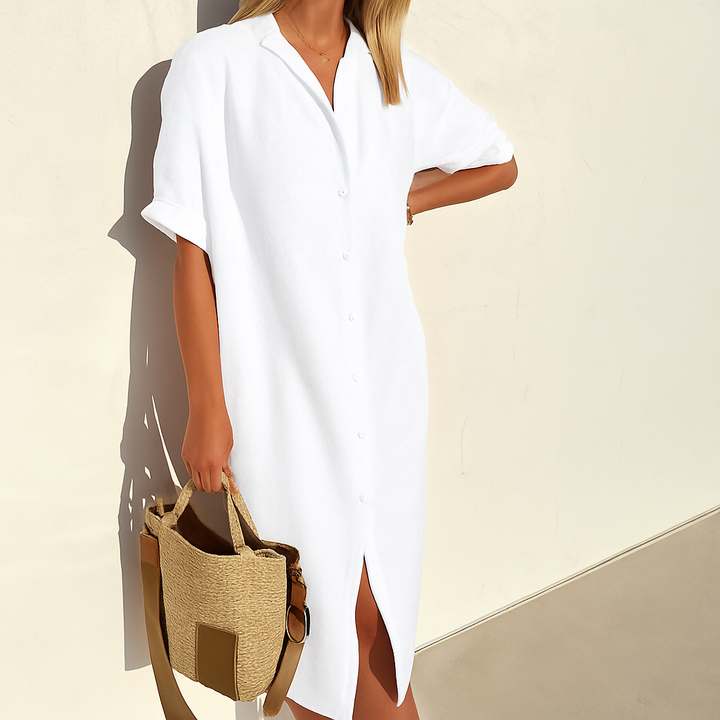 Valisse | Women's Linen Shirt Dress