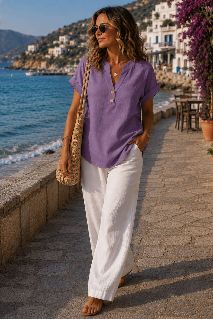 Breathable Button Detail Shirts