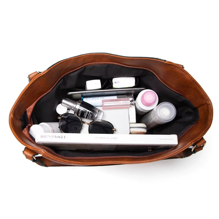 Nellie's Chic Leather Shoulder Bag | Elegant Sophistication