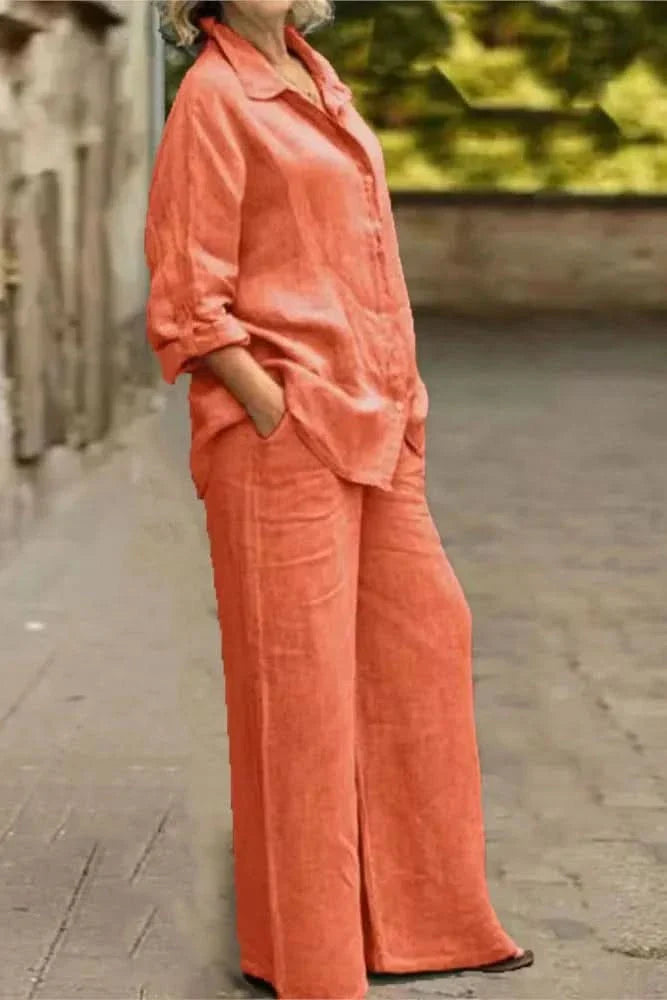 Wide Leg Matching Outfit Sets