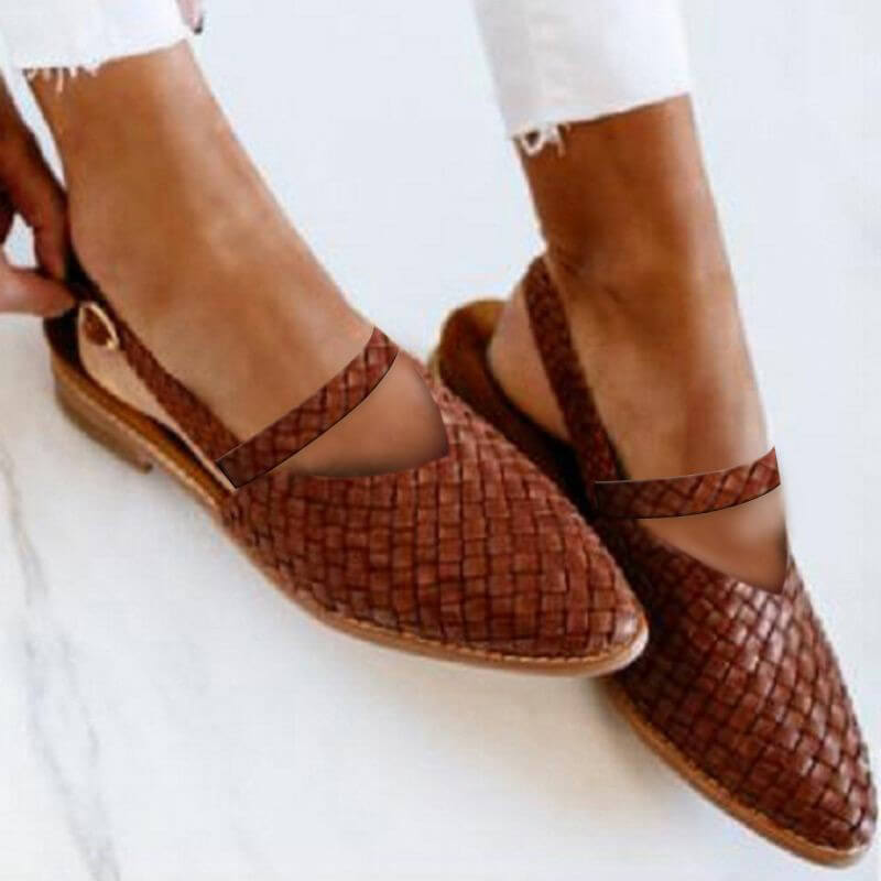 Women's Braided Slip-Ons With Pointed Toe And Comfortable Fit