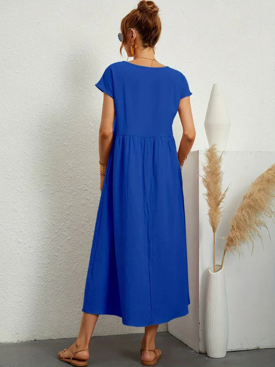 Gabrielle™ — Timeless Elegance Midi Fluid Dress