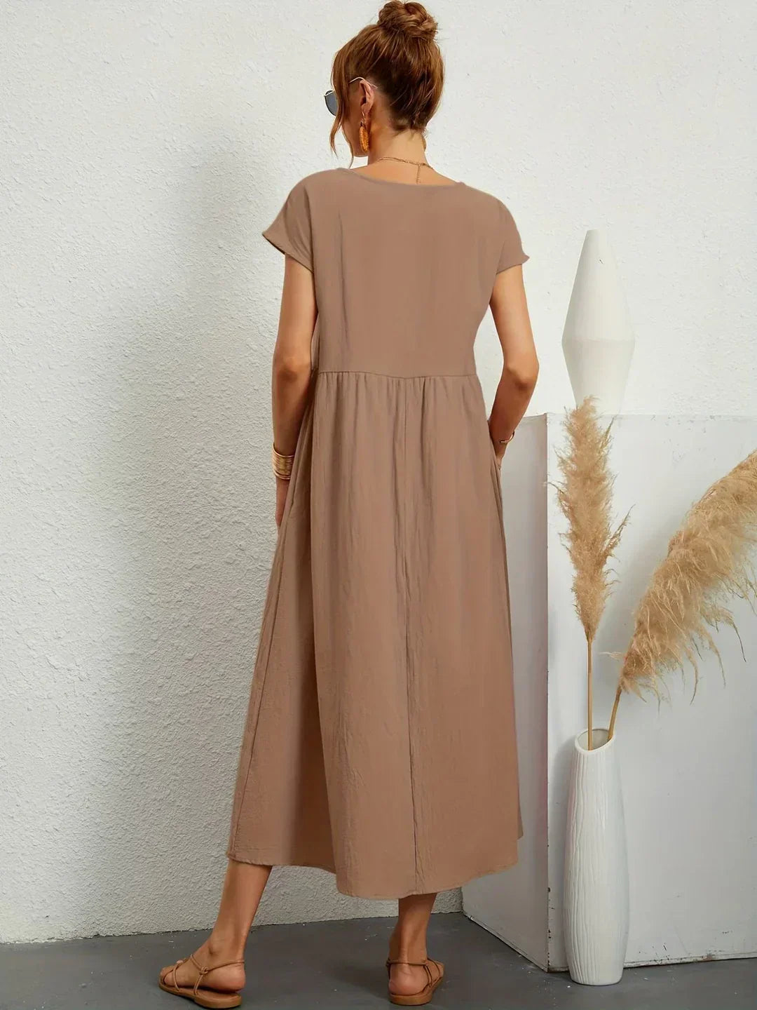 Gabrielle™ — Timeless Elegance Midi Fluid Dress