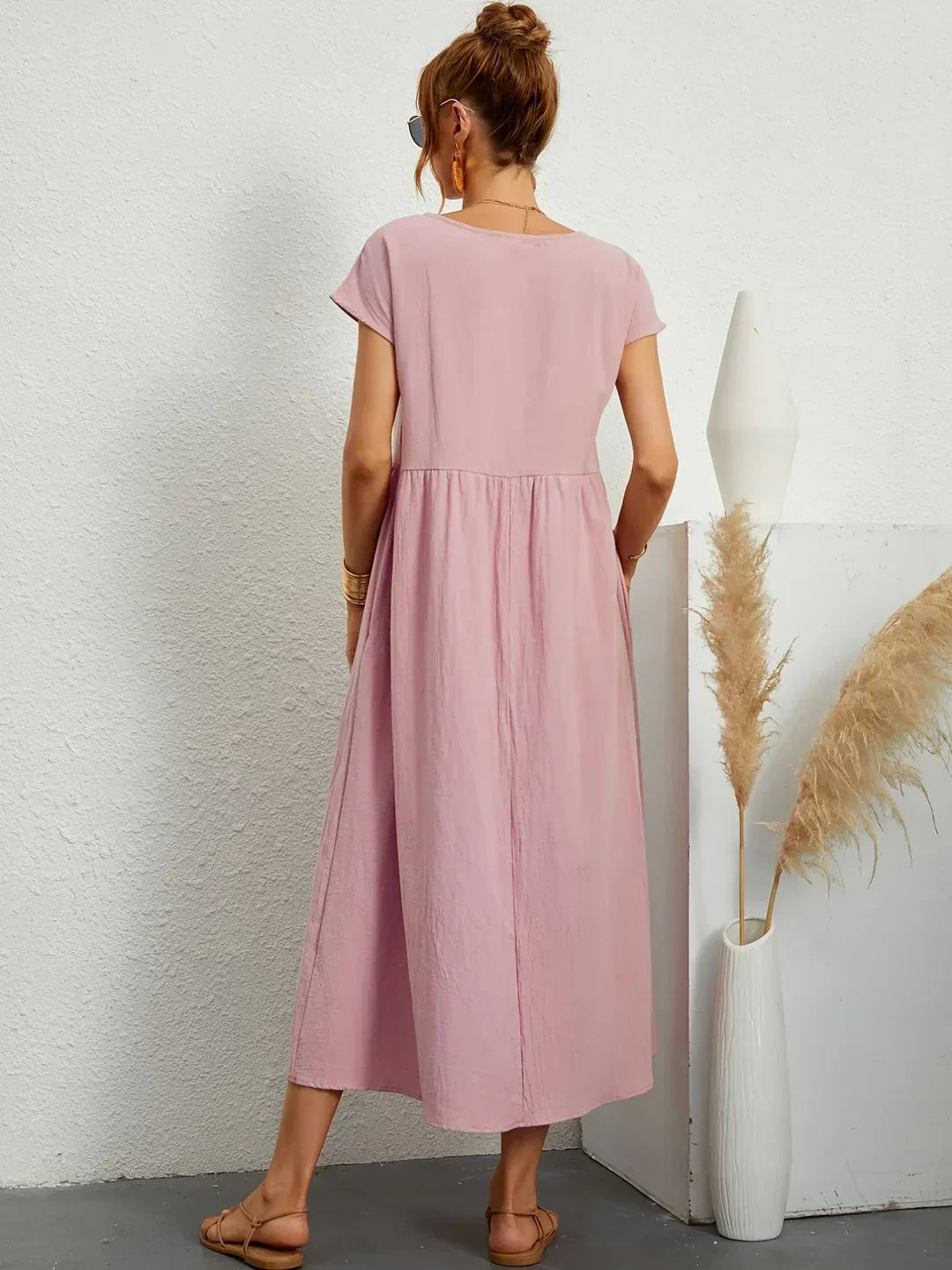Gabrielle™ — Timeless Elegance Midi Fluid Dress