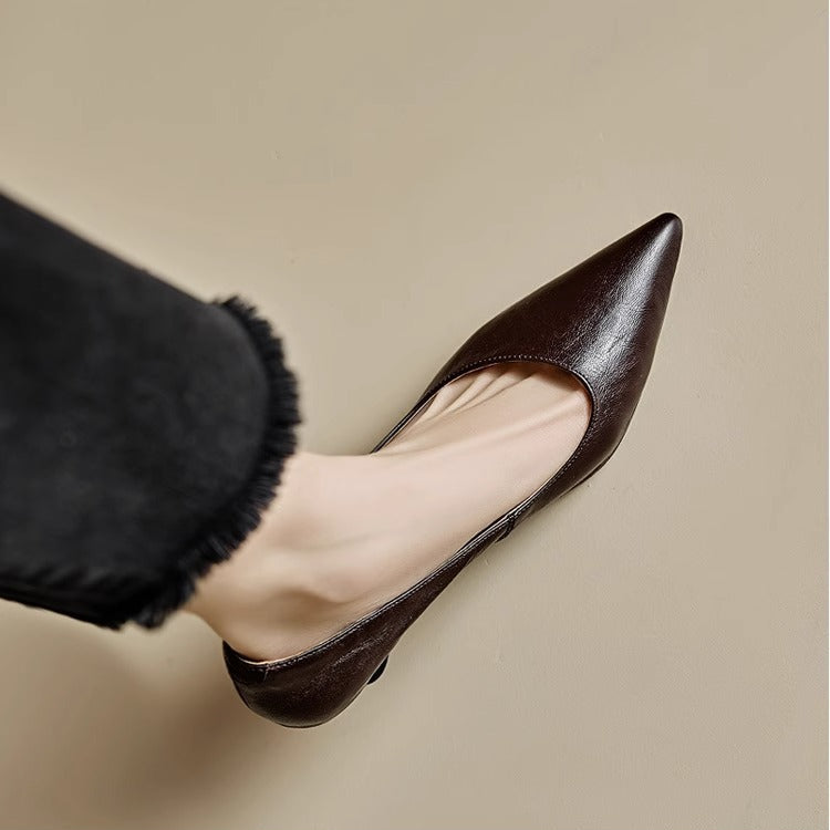 Elar Genuine Leather Heels